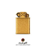 فندک مینیاتوری فلزی لوکس طرح اسلیمی طلایی